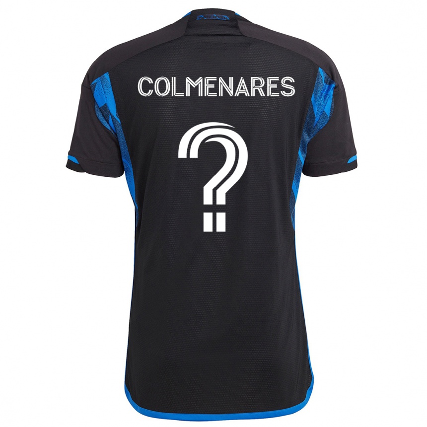 Niño Fútbol Camiseta Mateo Colmenares #0 Azul Negro 1ª Equipación 2024/25 México