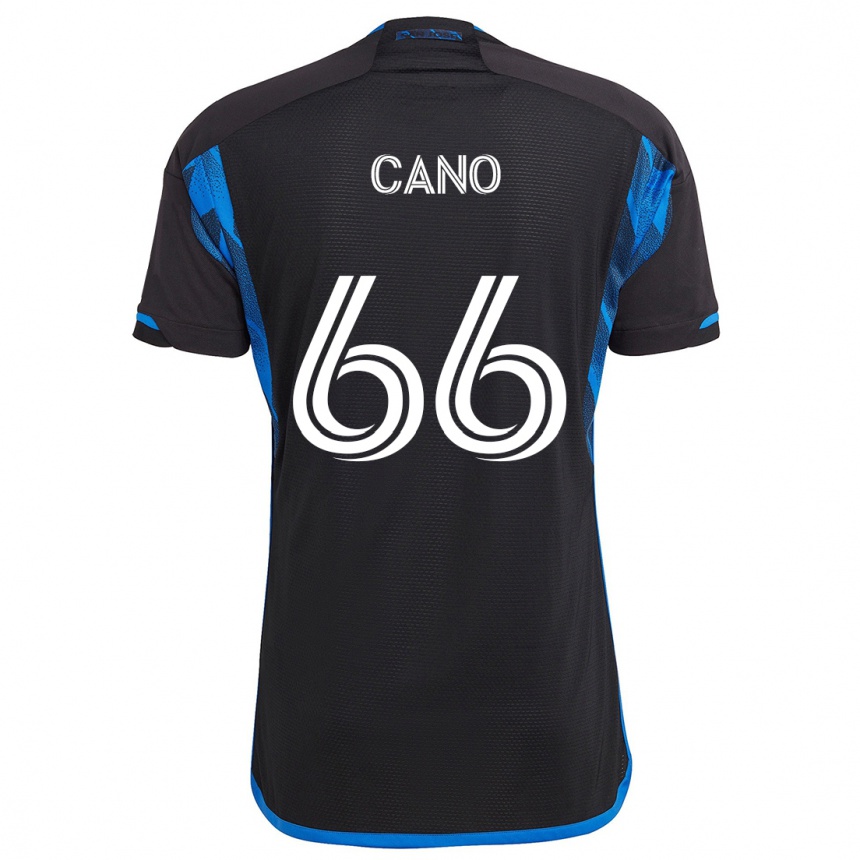 Niño Fútbol Camiseta Alejandro Cano #66 Azul Negro 1ª Equipación 2024/25 México