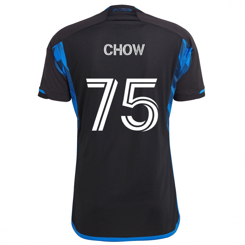 Niño Fútbol Camiseta Alex Chow #75 Azul Negro 1ª Equipación 2024/25 México