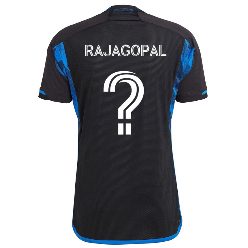 Niño Fútbol Camiseta Rohan Rajagopal #0 Azul Negro 1ª Equipación 2024/25 México