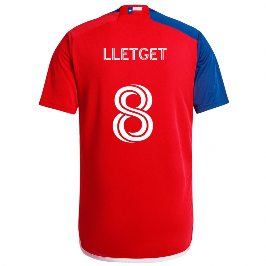 Niño Fútbol Camiseta Sebastian Lletget #8 Azul Rojo 1ª Equipación 2024/25 México