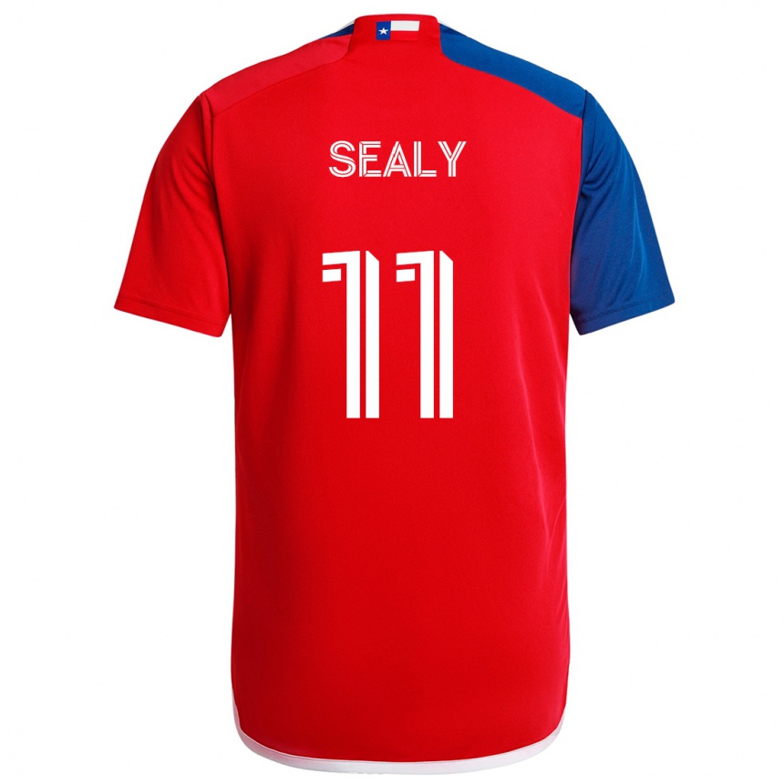 Niño Fútbol Camiseta Dante Sealy #11 Azul Rojo 1ª Equipación 2024/25 México