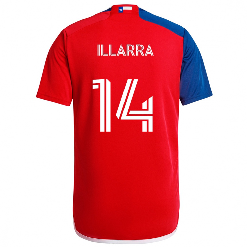 Niño Fútbol Camiseta Asier Illarramendi #14 Azul Rojo 1ª Equipación 2024/25 México