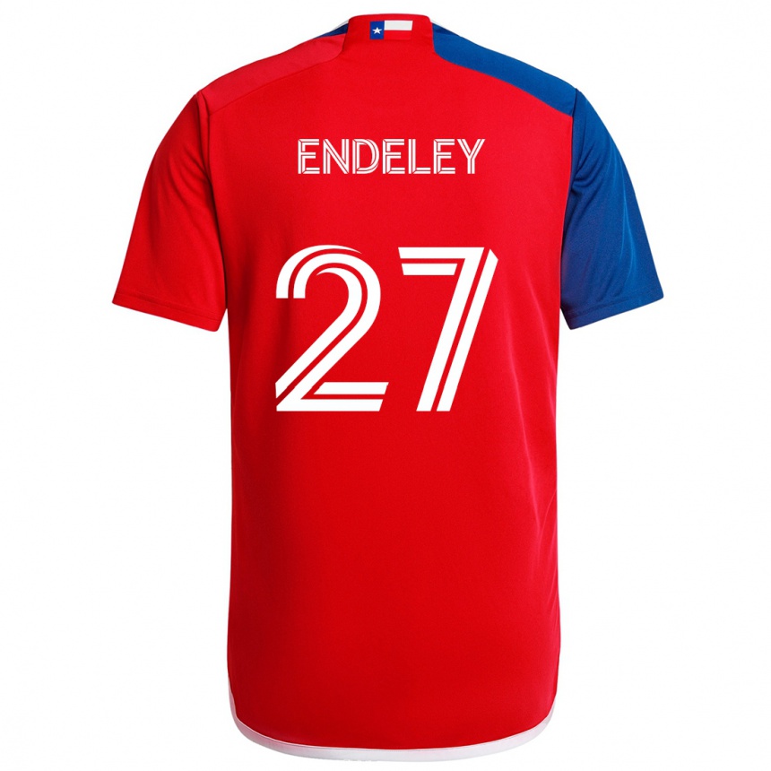 Niño Fútbol Camiseta Herbert Endeley #27 Azul Rojo 1ª Equipación 2024/25 México