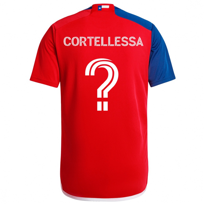 Niño Fútbol Camiseta Michael Cortellessa #0 Azul Rojo 1ª Equipación 2024/25 México