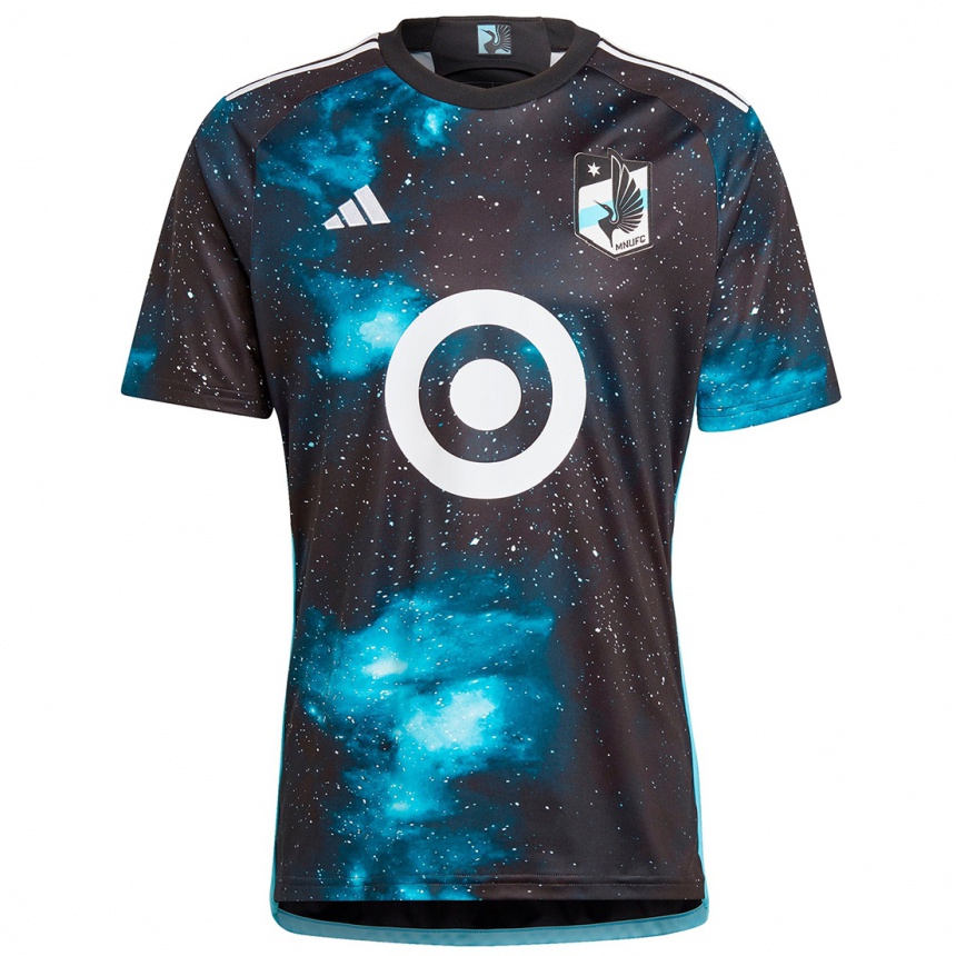 Niño Fútbol Camiseta Adam Heiden #0 Azul Negro 1ª Equipación 2024/25 México