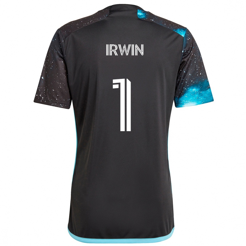 Niño Fútbol Camiseta Clint Irwin #1 Azul Negro 1ª Equipación 2024/25 México