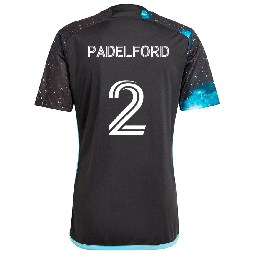 Niño Fútbol Camiseta Devin Padelford #2 Azul Negro 1ª Equipación 2024/25 México