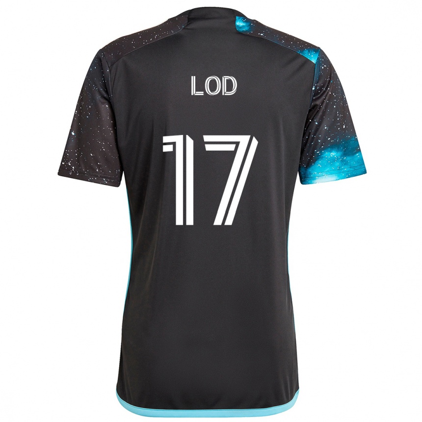 Niño Fútbol Camiseta Robin Lod #17 Azul Negro 1ª Equipación 2024/25 México