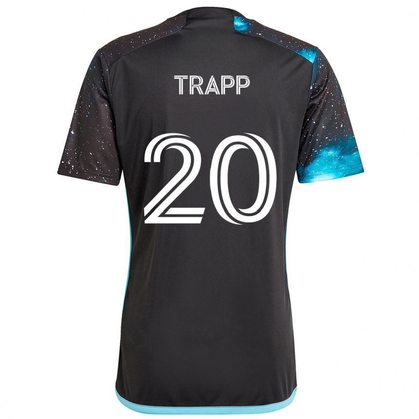 Niño Fútbol Camiseta Wil Trapp #20 Azul Negro 1ª Equipación 2024/25 México