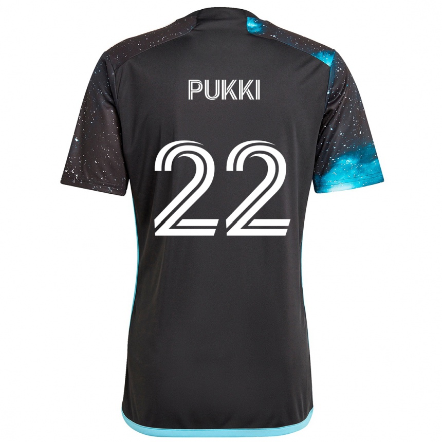 Niño Fútbol Camiseta Teemu Pukki #22 Azul Negro 1ª Equipación 2024/25 México