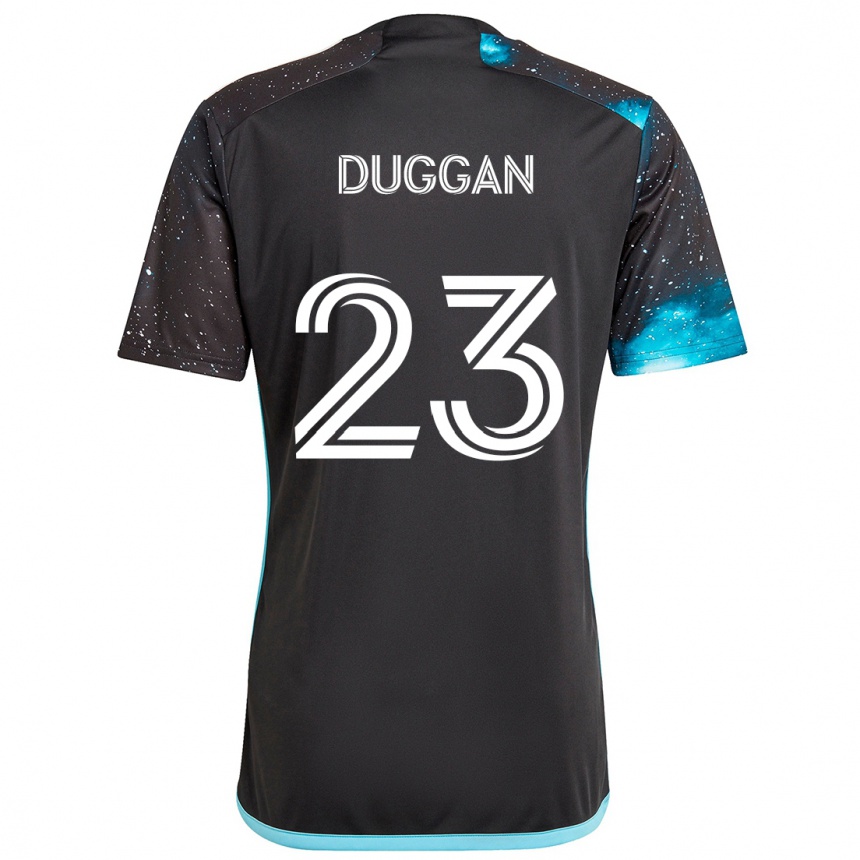 Niño Fútbol Camiseta Morris Duggan #23 Azul Negro 1ª Equipación 2024/25 México