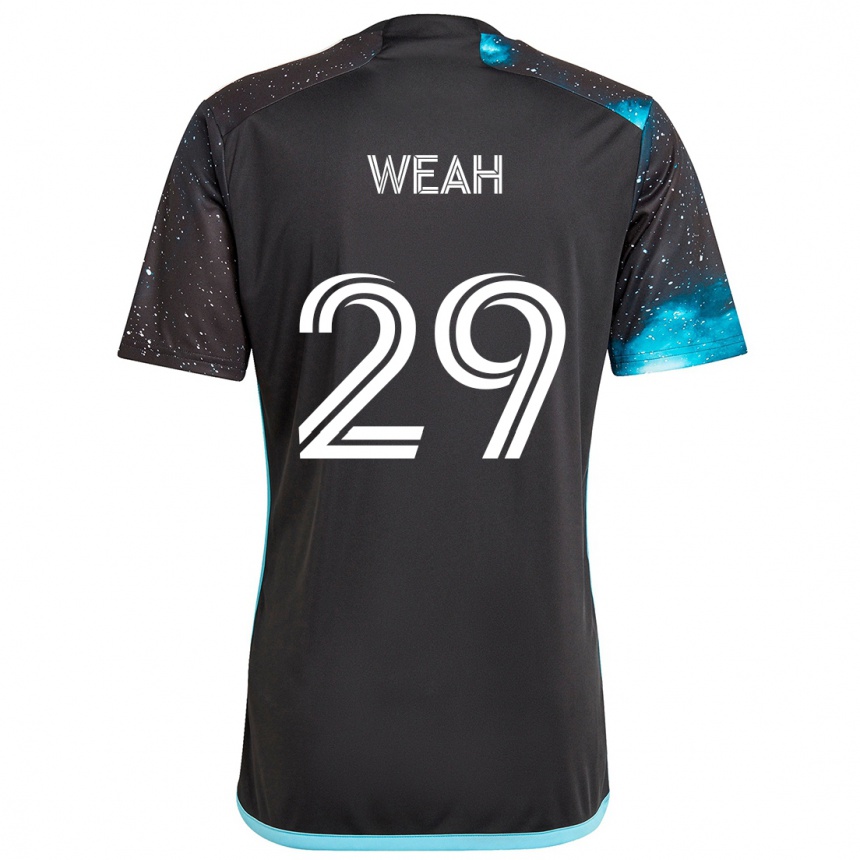 Niño Fútbol Camiseta Patrick Weah #29 Azul Negro 1ª Equipación 2024/25 México