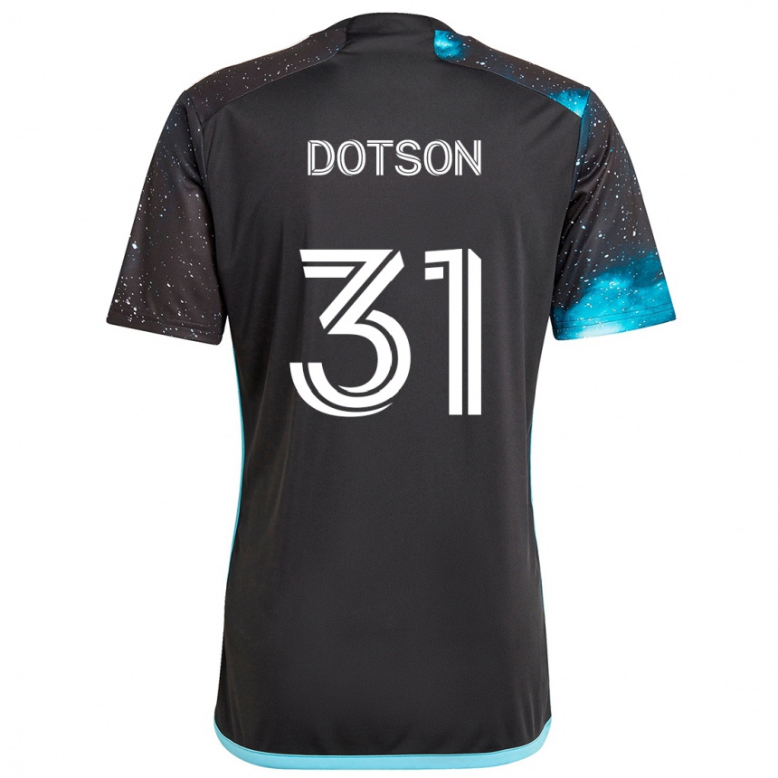 Niño Fútbol Camiseta Hassani Dotson #31 Azul Negro 1ª Equipación 2024/25 México