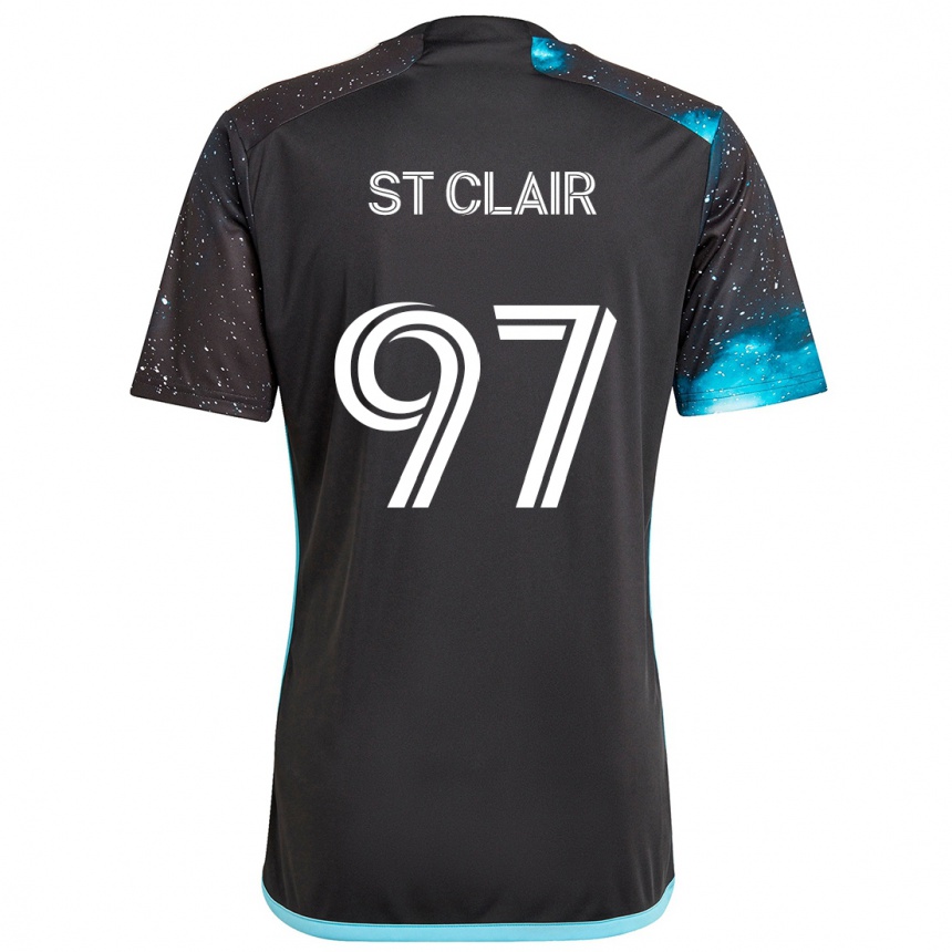 Niño Fútbol Camiseta Dayne St. Clair #97 Azul Negro 1ª Equipación 2024/25 México