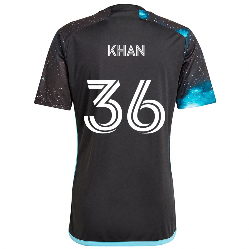 Niño Fútbol Camiseta Molik Khan #36 Azul Negro 1ª Equipación 2024/25 México