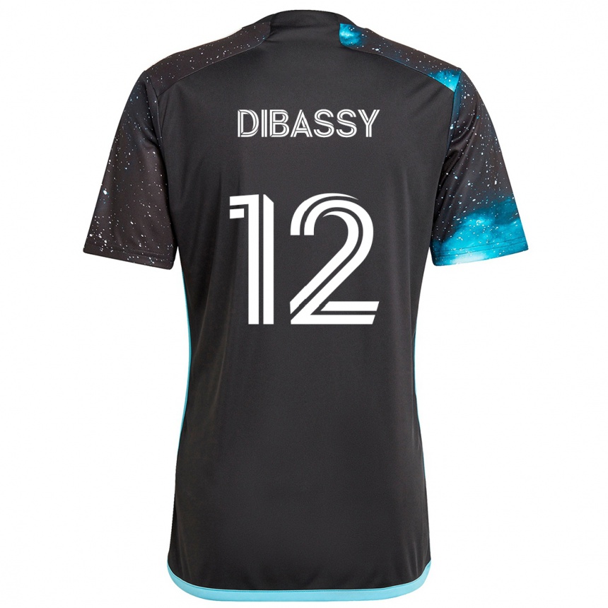 Niño Fútbol Camiseta Bakaye Dibassy #12 Azul Negro 1ª Equipación 2024/25 México