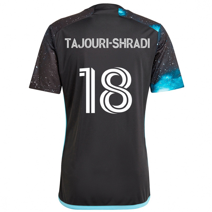 Niño Fútbol Camiseta Ismael Tajouri-Shradi #18 Azul Negro 1ª Equipación 2024/25 México