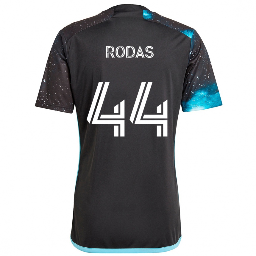 Niño Fútbol Camiseta Geremy Rodas #44 Azul Negro 1ª Equipación 2024/25 México