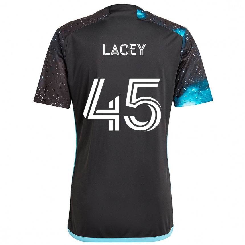 Niño Fútbol Camiseta Kameron Lacey #45 Azul Negro 1ª Equipación 2024/25 México