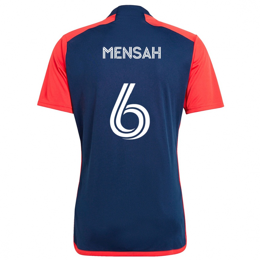 Niño Fútbol Camiseta Jonathan Mensah #6 Azul Rojo 1ª Equipación 2024/25 México