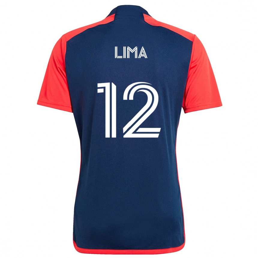 Niño Fútbol Camiseta Nick Lima #12 Azul Rojo 1ª Equipación 2024/25 México