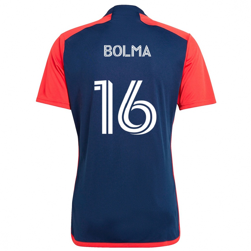 Niño Fútbol Camiseta Josh Bolma #16 Azul Rojo 1ª Equipación 2024/25 México