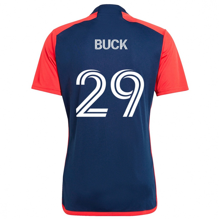 Niño Fútbol Camiseta Noel Buck #29 Azul Rojo 1ª Equipación 2024/25 México