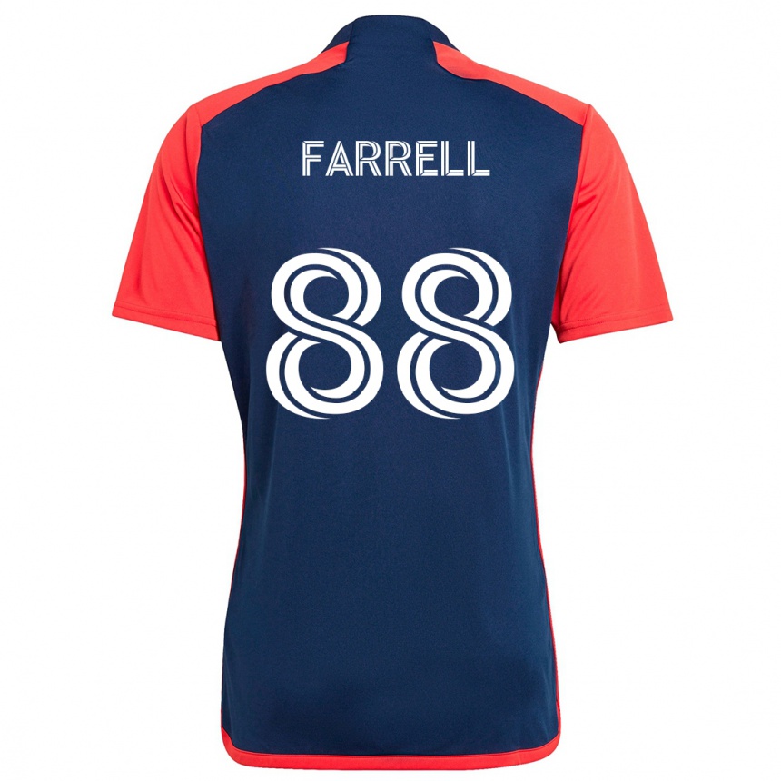 Niño Fútbol Camiseta Andrew Farrell #88 Azul Rojo 1ª Equipación 2024/25 México