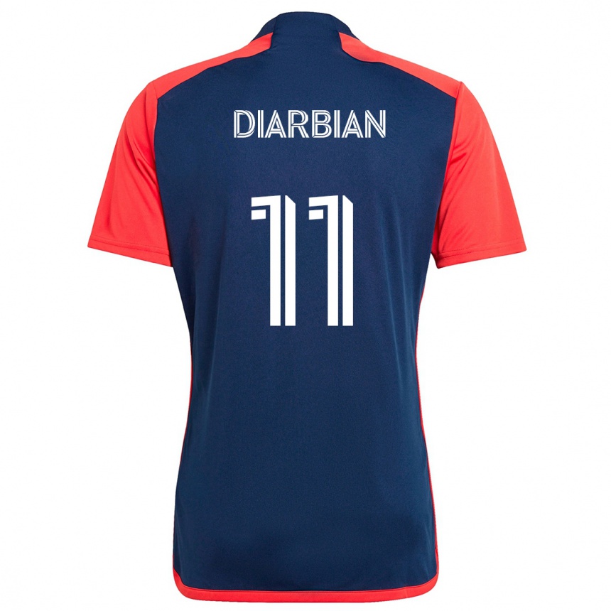 Niño Fútbol Camiseta Gevork Diarbian #11 Azul Rojo 1ª Equipación 2024/25 México