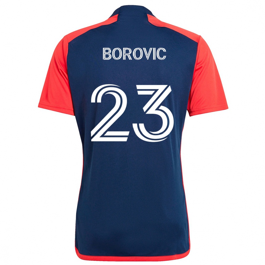 Niño Fútbol Camiseta Luka Borovic #23 Azul Rojo 1ª Equipación 2024/25 México