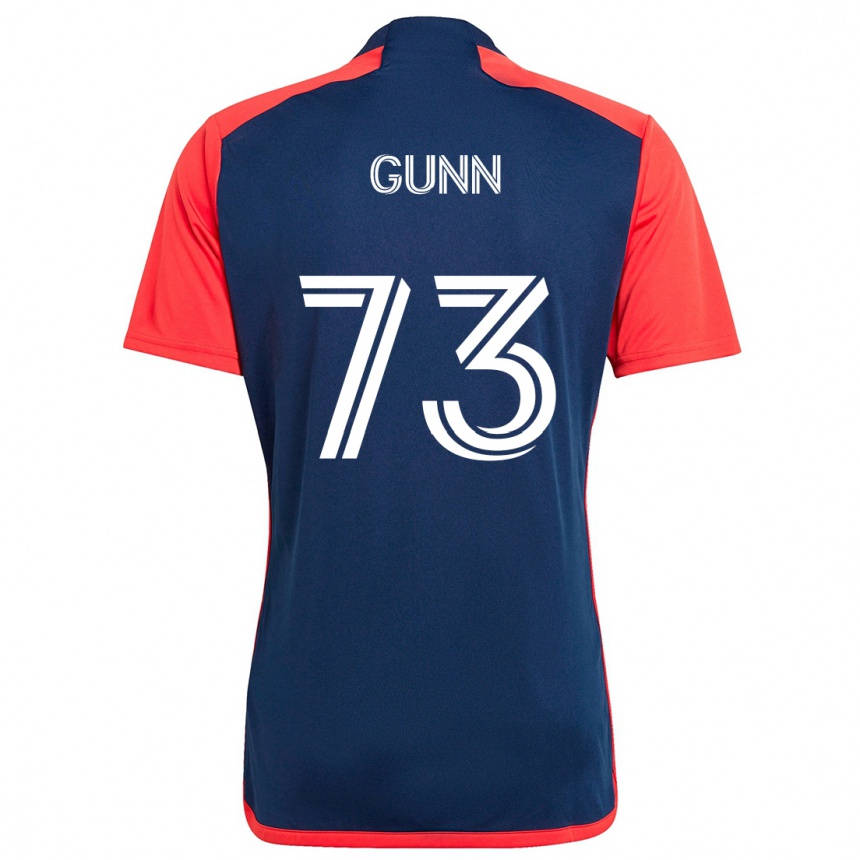 Niño Fútbol Camiseta Jd Gunn #73 Azul Rojo 1ª Equipación 2024/25 México