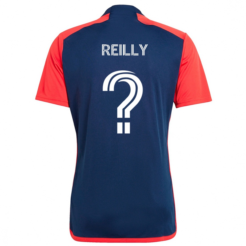 Niño Fútbol Camiseta Aidan Reilly #0 Azul Rojo 1ª Equipación 2024/25 México