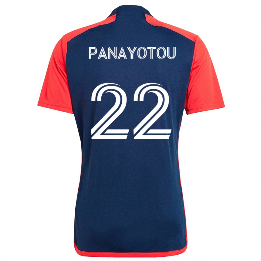 Niño Fútbol Camiseta Jack Panayotou #22 Azul Rojo 1ª Equipación 2024/25 México