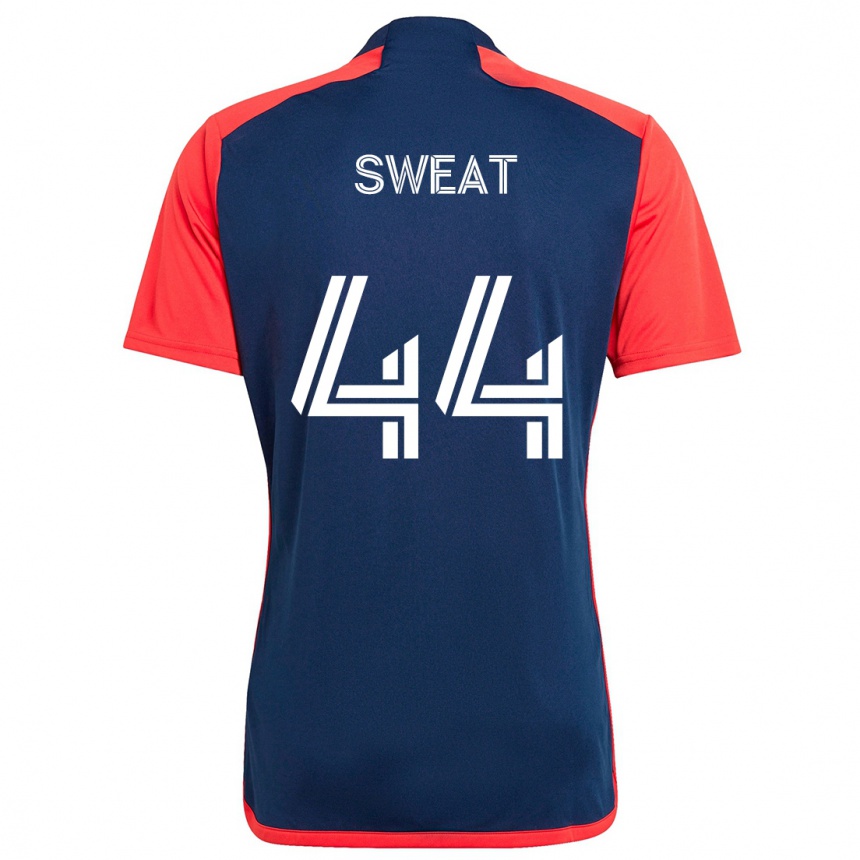 Niño Fútbol Camiseta Ben Sweat #44 Azul Rojo 1ª Equipación 2024/25 México