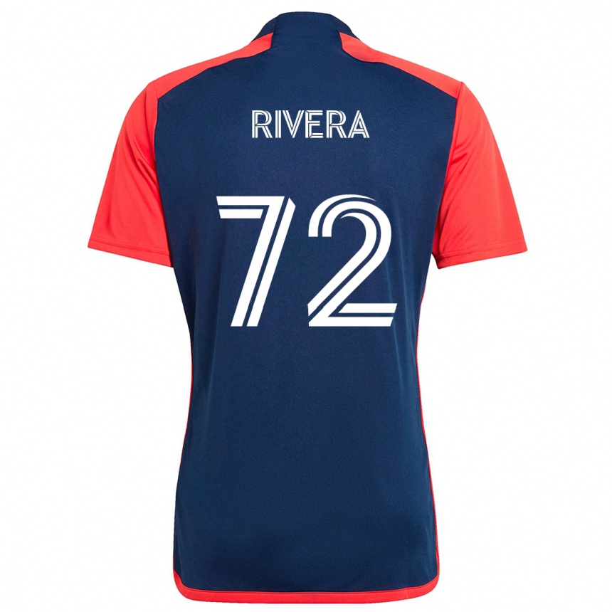 Niño Fútbol Camiseta Damián Rivera #72 Azul Rojo 1ª Equipación 2024/25 México