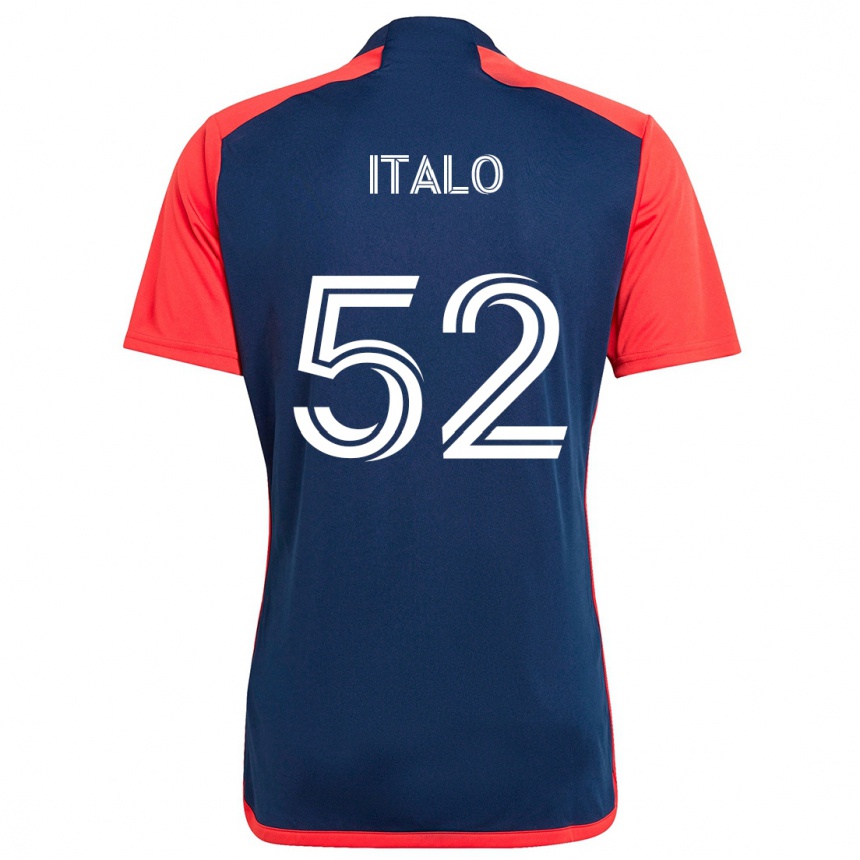 Niño Fútbol Camiseta Ítalo #52 Azul Rojo 1ª Equipación 2024/25 México