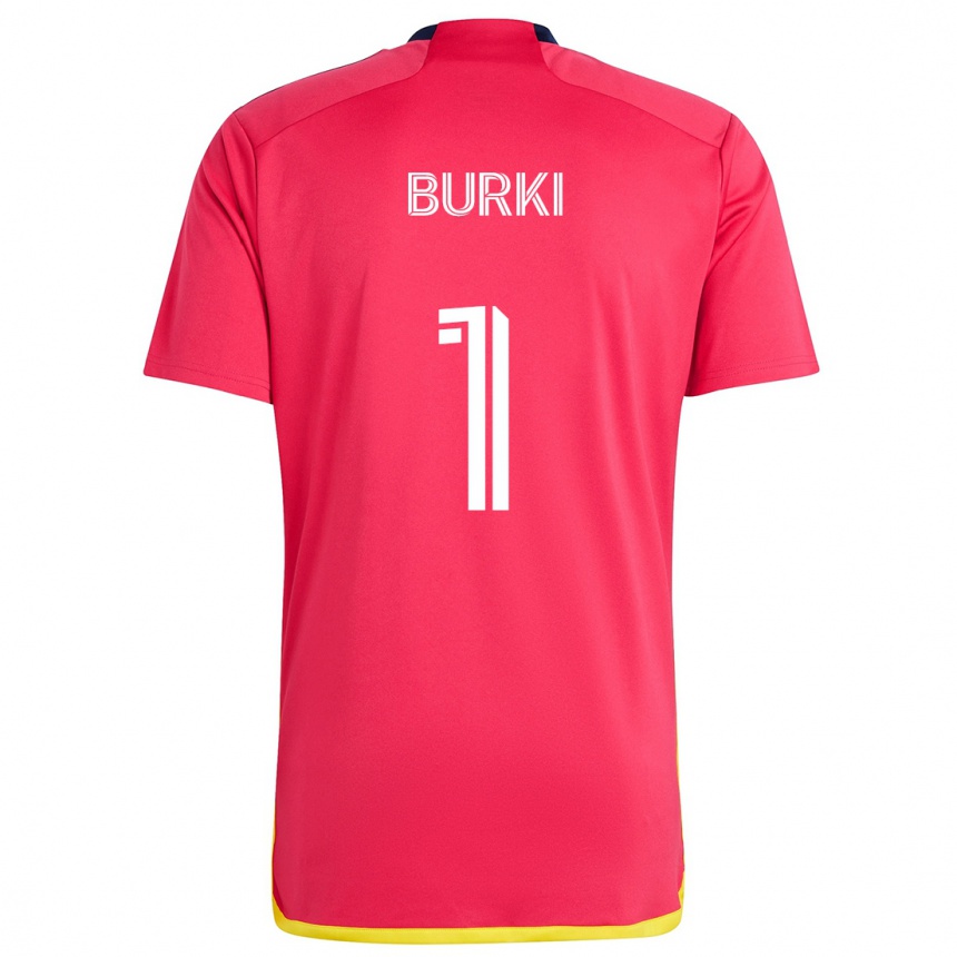 Niño Fútbol Camiseta Roman Bürki #1 Rojo Azul 1ª Equipación 2024/25 México