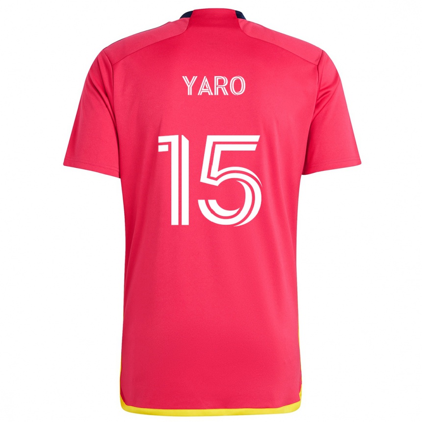 Niño Fútbol Camiseta Joshua Yaro #15 Rojo Azul 1ª Equipación 2024/25 México