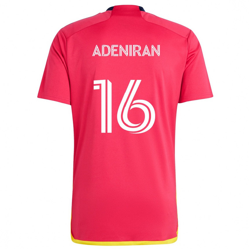 Niño Fútbol Camiseta Samuel Adeniran #16 Rojo Azul 1ª Equipación 2024/25 México