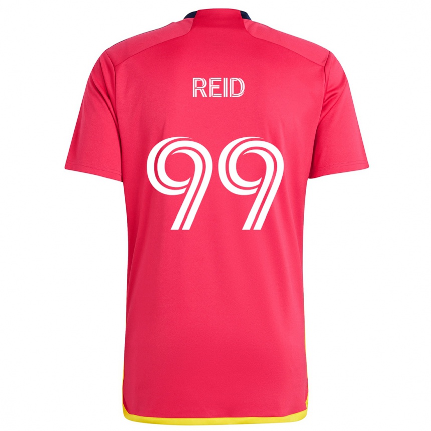 Niño Fútbol Camiseta Jayden Reid #99 Rojo Azul 1ª Equipación 2024/25 México