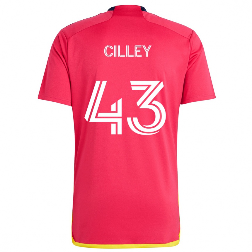 Niño Fútbol Camiseta Cam Cilley #43 Rojo Azul 1ª Equipación 2024/25 México