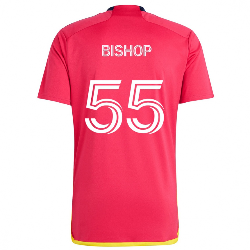 Niño Fútbol Camiseta Nick Bishop #55 Rojo Azul 1ª Equipación 2024/25 México