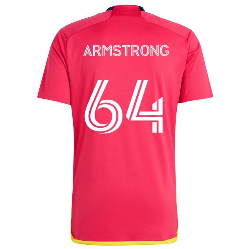 Niño Fútbol Camiseta Dida Armstrong #64 Rojo Azul 1ª Equipación 2024/25 México