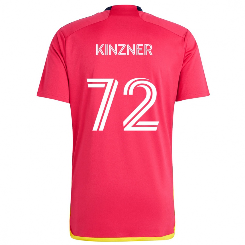 Niño Fútbol Camiseta Eric Kinzner #72 Rojo Azul 1ª Equipación 2024/25 México