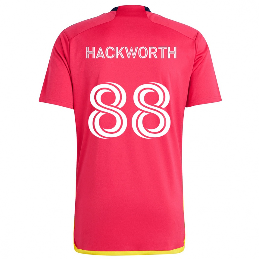 Niño Fútbol Camiseta Larsen Hackworth #88 Rojo Azul 1ª Equipación 2024/25 México