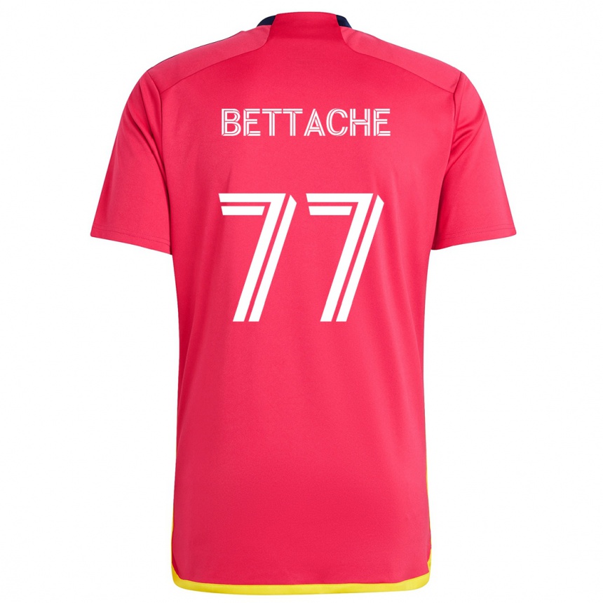 Niño Fútbol Camiseta Faysal Bettache #77 Rojo Azul 1ª Equipación 2024/25 México