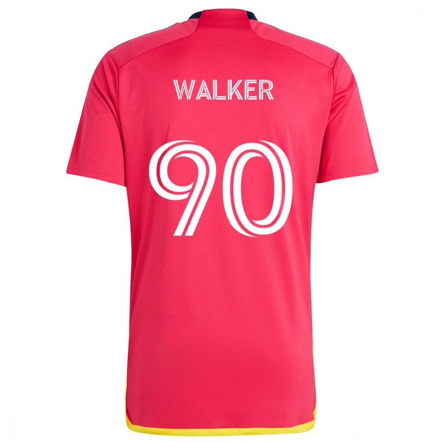 Niño Fútbol Camiseta Eric Walker #90 Rojo Azul 1ª Equipación 2024/25 México