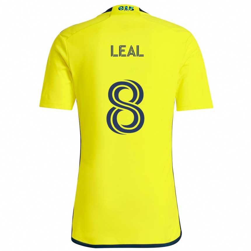 Niño Fútbol Camiseta Randall Leal #8 Amarillo Azul 1ª Equipación 2024/25 México