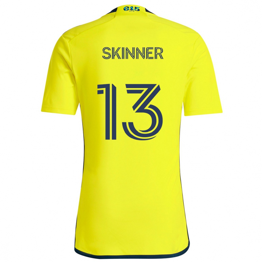 Niño Fútbol Camiseta Joey Skinner #13 Amarillo Azul 1ª Equipación 2024/25 México